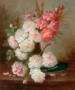 Max Carlier - Floral still life