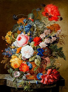 Joseph Nigg - Flowers still life