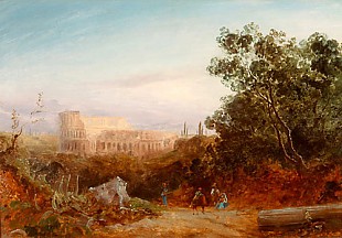 Gustav von Haugk - The Kolosseum in the light of the evening sun