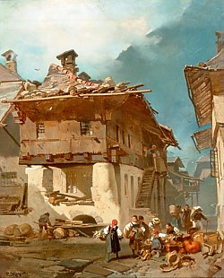 Charles Hoguet - Lane in Interlaken