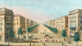 Ital. Vedutenmaler - Streets flight in Palermo