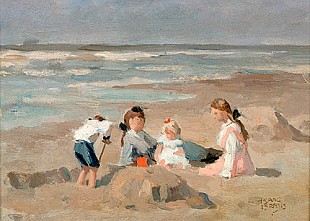 Isaak Israels - Children at the beach