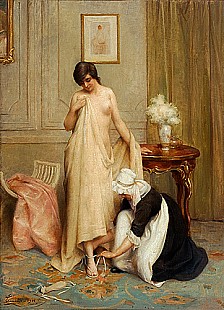 Adrien Henri Tanoux - Preparation for bath