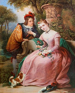Siegfried Bendixen - Flirt in the park