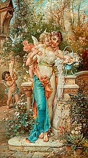 Hans Zatzka - Young love