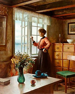 Carl Frithjof Smith - Dream at the window