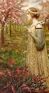 Edmond Aman-Jean - Springtime