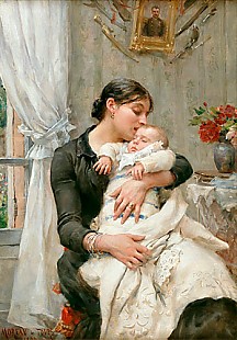 Georges Moreau de Tours - The young mother