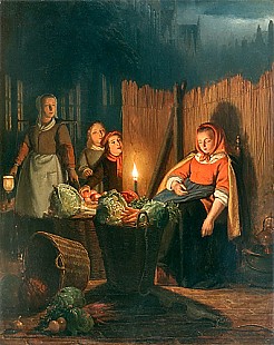 Johannes Christoffel Vaarberg - The sleeping vegatable seller