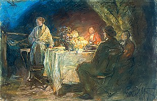 Ludwig Dettmann - Nightly circle
