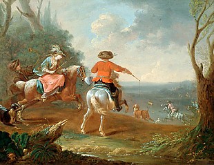 Tobias Querfurt - Courtly hunt scene