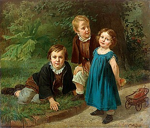 Carl Steffeck - Excursion in park