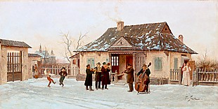 Frantiszek Streitt - The village chapel plays up