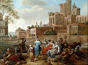 Italienischer Meister - At the market