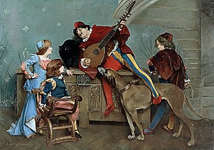 Louis Robert Carrier-Belleuse - The serenade