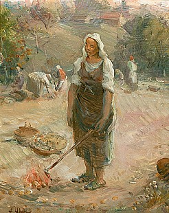 Fritz von Uhde - At Work
