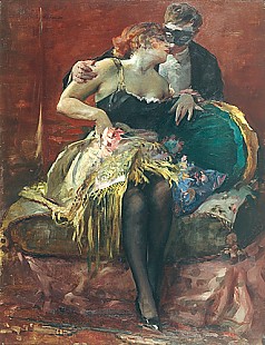 Bertalan Vigh - Flirt at the masked ball