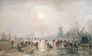Adolf Stademann - Ice skating fun
