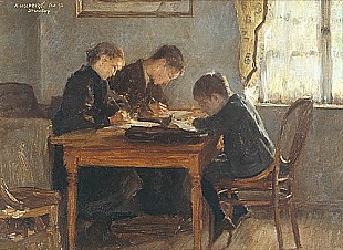August Holmberg - Home lesson