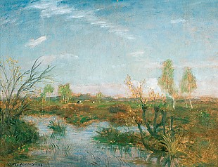 Otto Modersohn - Moorlands in springtime