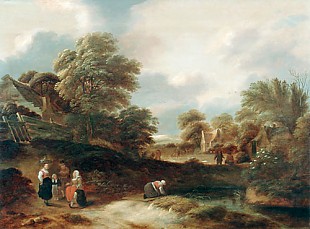 Claes Molenaer - Animated driving at the village edge