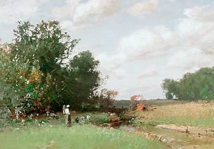 Ludwig Willroider - Idyll at a stream