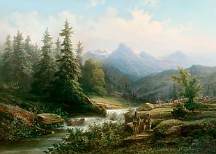 Bernhard Mühlig - At the mountain stream