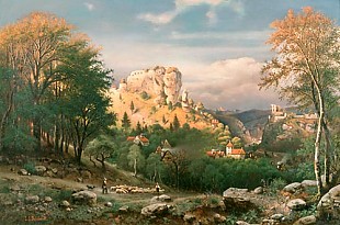 Johann Jakob Reinhardt - View on to Streitberg in Franken