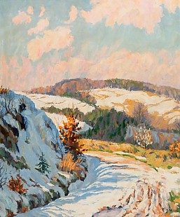 Pekka Halonen - Sunny winterday