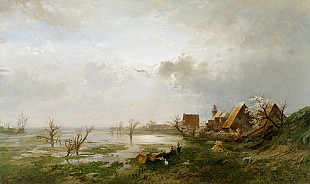Georg Hesse - Springtime at a village