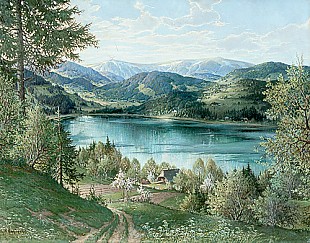 Karl Hauptmann - Springtime at Titisee