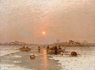 Johann Jungblut - Ice fishermen