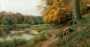 Peder Moensted - Deer in forest