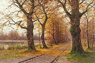 Walter Moras - Autumn alley