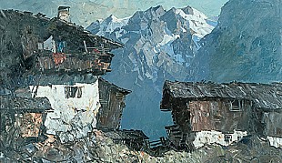 Oskar Mulley - Alps landscape near Soglio/Bergell