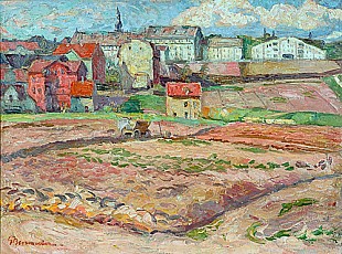 Georg Burmester - Springtime near a city
