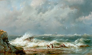 Johannes Hermanus Koekkoek - Shipwreck