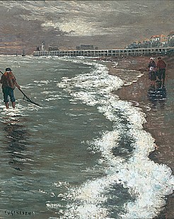 Frans van Genesen - Evening at beach