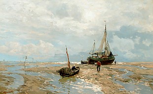 Carl Saltzmann - In the wadden sea of the Jadebusen