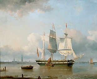 Egidius Linning - Ship portrait of the Vierge Marie