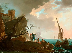 Wigerus Vitringa - Fishermen at Cap Circeo