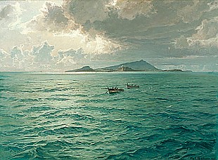 Karl Theodor Boehme - Evening mood at Capri