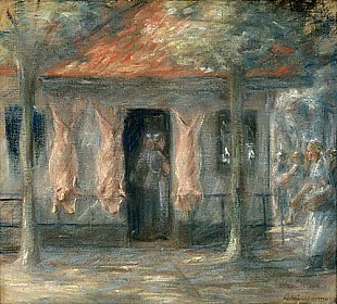 Max Liebermann - Pig slaughterhouse