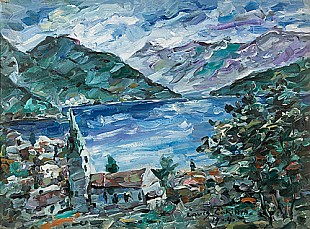 Lovis Corinth - Urfeld at lake Walchen