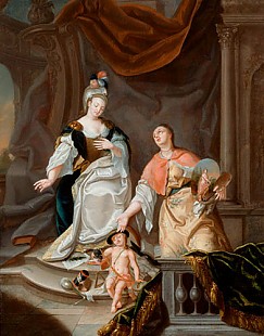 Venceslao Verlin - Minerva with the personifications of art and science