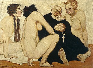 Georg Richter-Lössnitz - The temptation of St. Antonius