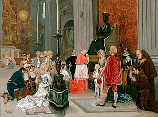 Ettore Simonett - Prayer in the cathedral of St. Peter