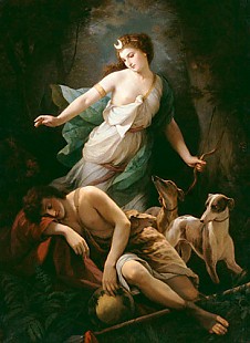 Johann Grund - Diana and Endymion