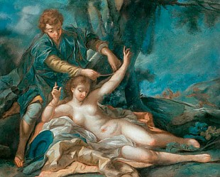 Francois Boucher - Amynthas frees Sylvia