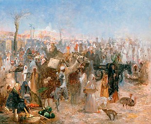 Alphons Leopold Mielich - Oriental market